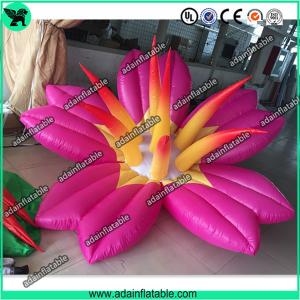 China Pink Inflatable Flower With LED Light，Event Party Inflatable Flower Customized wholesale