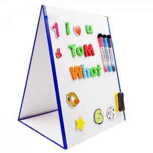 China ROHS Magnetic Dry Erase Board Tabletop Magnetic Whiteboard Portable Foldable Magnetic Easel For Kids wholesale