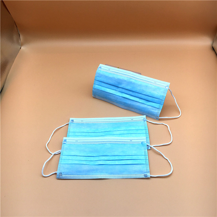 Soft Breathable Non Woven Fabric Mouth Mask 3 Ply Coronavirus Disposable Protective