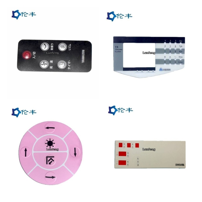 Graphic Overlay Silk Screen Printing Electric Circuit Control Membrane Switch