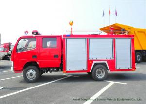 China Fast Rescue 4x2 95HP Water Tank Fire Fighting Truck , Light Duty Fire Tender Vehicle wholesale