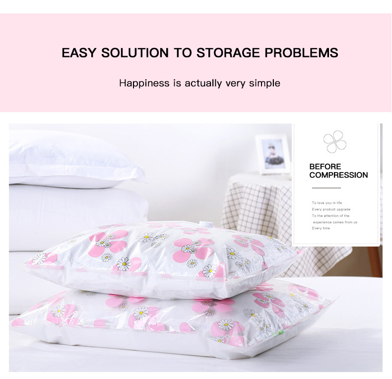 Room Space Selection Support Clear Vacuum Sealing Bags for Comforters Blankets and Clothes