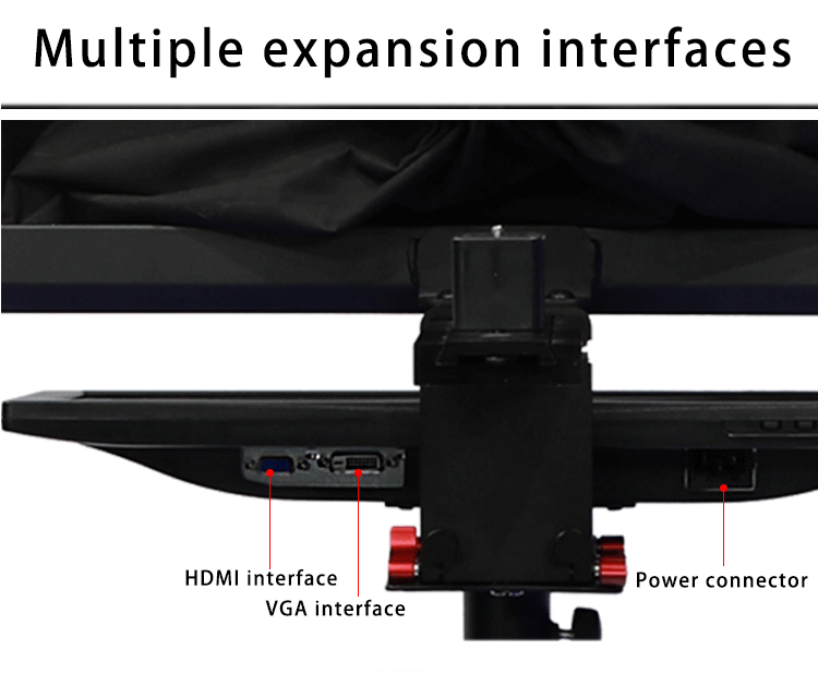 TS2200 22 Inch Dual Screen Speech and Broadcasting Studio Teleprompter for Laptop