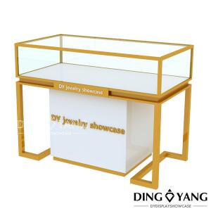 China Lockable Table Top Glass Jewelry Display Cases wholesale
