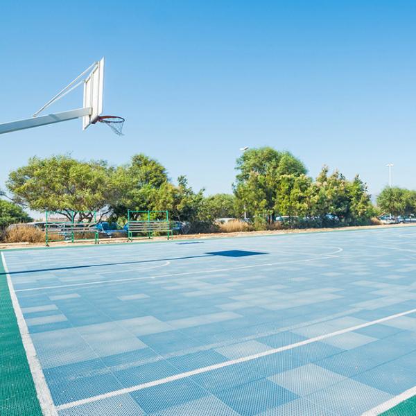 Multifunctional Plastic Interlocking Tiles Temporary Basketball Court Flooring
