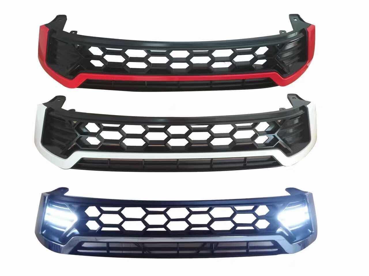 Black And White Front Car Front Grill For Toyota Hilux Revo 2015 - 2017