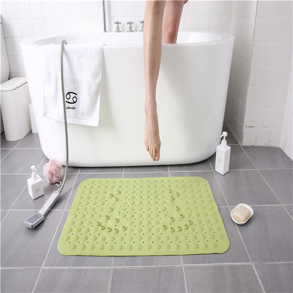 ISO 9001 PVC Bath Mat Non Toxic Non Slip Bath Mat With Suck Cups