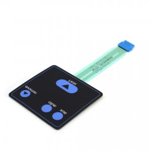 China 3M Adhesive Tactile Membrane Switches Keypad With Flat Buttons on sale