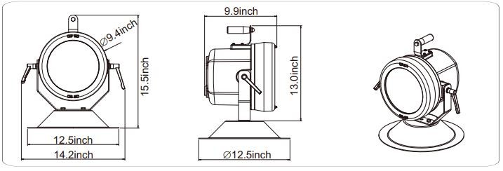High Bay Explosion Proof LED Lights ATEX 10-60W 3000k-5000k