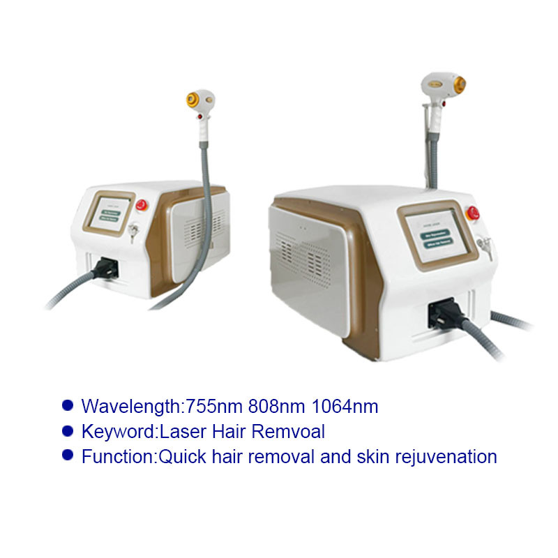Single Handle Diode Laser Painless Hair Removal Machine 808nm Ce Approved
