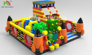 China Children Inflatable Jumping Castle Robot Model With Slide 2 Year Warranty wholesale