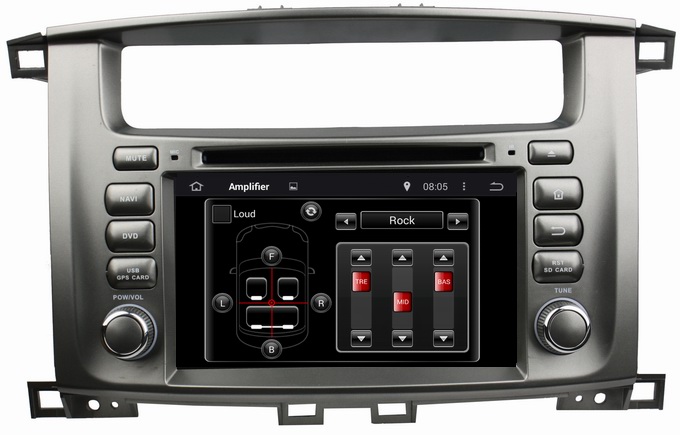 Ouchuangbo Toyota Land Cruiser 100 pure android 4.4 OS autoradio stereo dvd navi build in