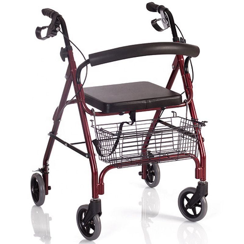 12.5kg 58CM Compact Lightweight Folding Electric Wheelchair Rollator Walking Aids