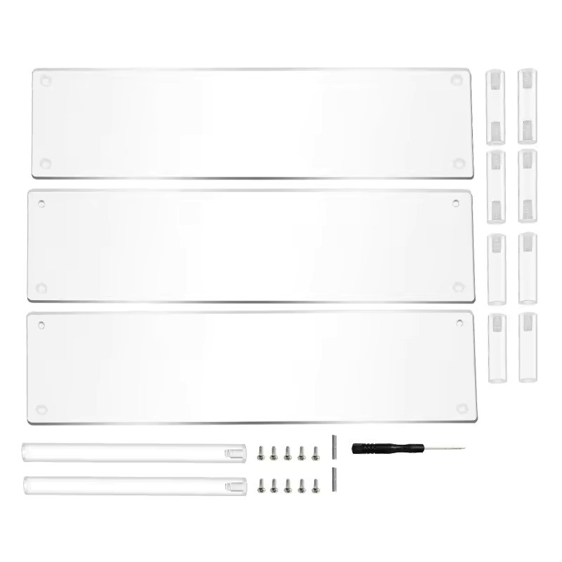 Assembled Design 3 Layers Acrylic Stand Riser Cosmetics Display Shelf For Action Figures
