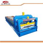Roof Tile Trapezoidal Sheet Roll Forming Machine With Hydraulic Cutter 1 Year