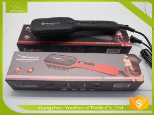 China LT-100A New Style Hair Beauty Electric PTC Heater Hair Straightener Brush wholesale