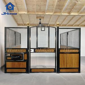 China Luxury Customized Steel Frame Bamboo Boarding Horse Stall Panels Stables Box wholesale