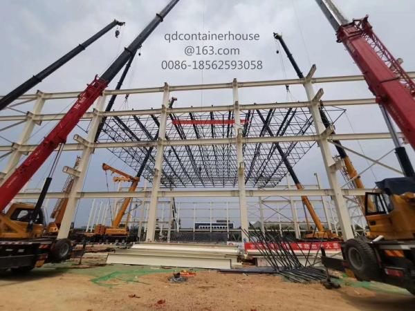 Warehouse Prefab Steel Structures Bolt Connect Fast Construction Energy