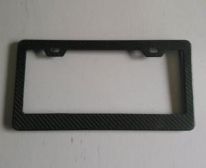 China custom matte glossy carbon fiber licences  plate frame  for  motorcycle  automobile BMW Benz  Porsche on sale