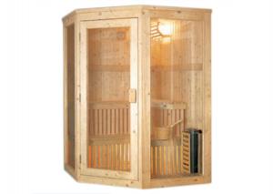 China Outdoor Far Infrared Sauna Room With Silicon Carbide Solid Wood Material wholesale