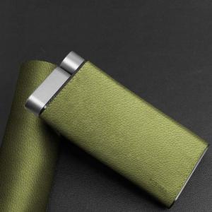 China 10K mAh Fast Charge Power Bank Handmade Leather Shell 145*73*15mm on sale