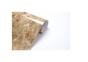 China Beige Marble High Gloss PVC Lamination Film For Plastic Window Sills wholesale