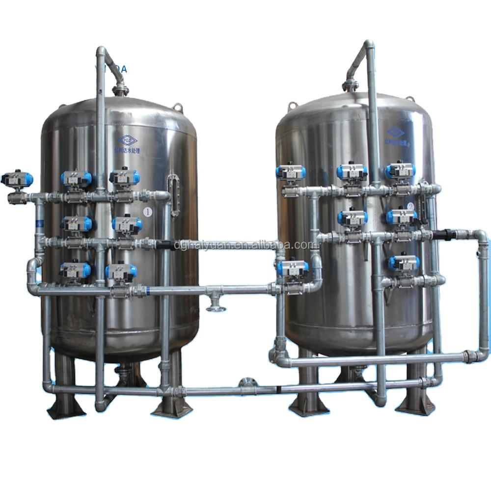 2500L/H Carbon Steel Stainless Steel Active Carbon Quartz Sand Filter