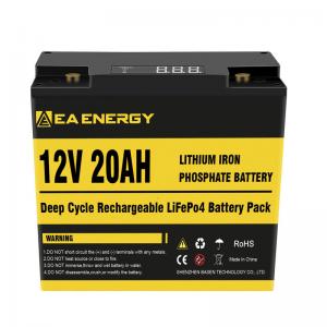 China Li Phosphate 256Wh Deep Cycle LiFePO4 Battery For Fish Finder RV on sale