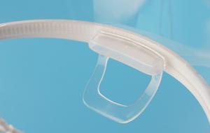 China New Clear Transparent Semi Permanent Makeup and Tattoo medical Sanitary Plastic Mouth Cover Mask Reusable wholesale