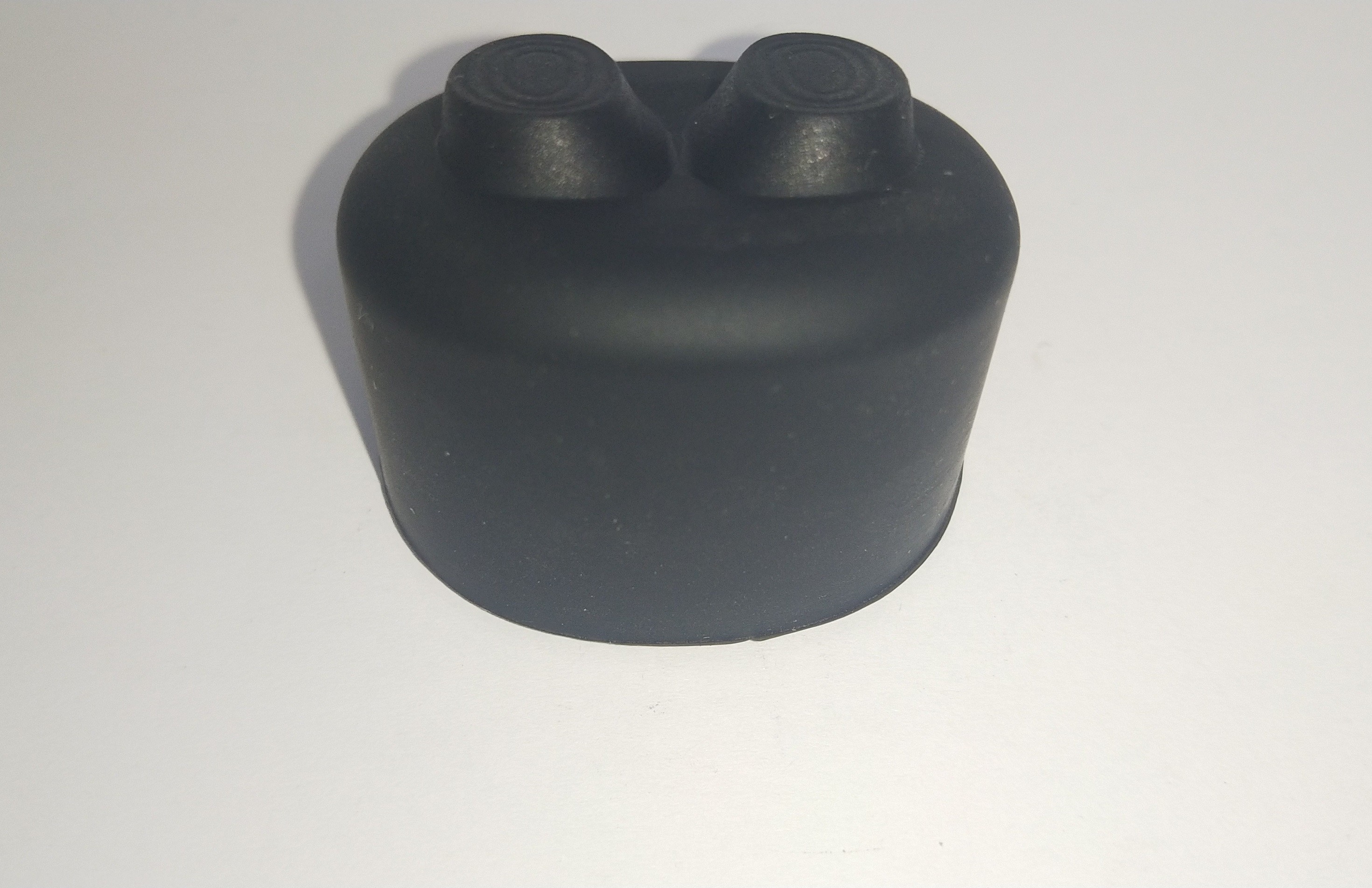 Black Silicone Rubber Parts Cylindrical Rubber Handle Sleeve 1*25mm