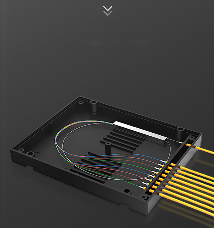 ABS Box 1×16 PLC Fiber Optic Cable Splitter Singlemode OS1 1310/1550nm