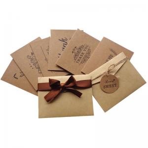 China Finer Packaging Custom Card Printing Kraft Paper Materials Gifts Cards wholesale