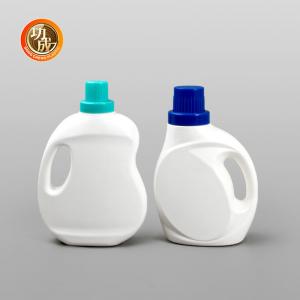 China 1.5 Liter Empty Laundry Detergent Jugs 1500ml Plastic HDPE Bottle For Liquid Detergent on sale