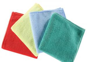 China Yellow Microfiber Terry Cloth Magic Window Cleaning Cloth For Vehicles on sale