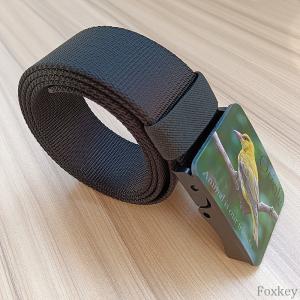 China Multicolor Midsize Nylon Adjustable Belt Strap Promotion Gift Logo Print on sale