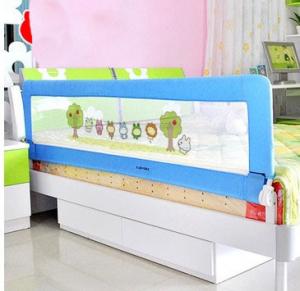 China Blue Cartoon Childrens Bed Guards , Safety Toddler Bed Railing on sale