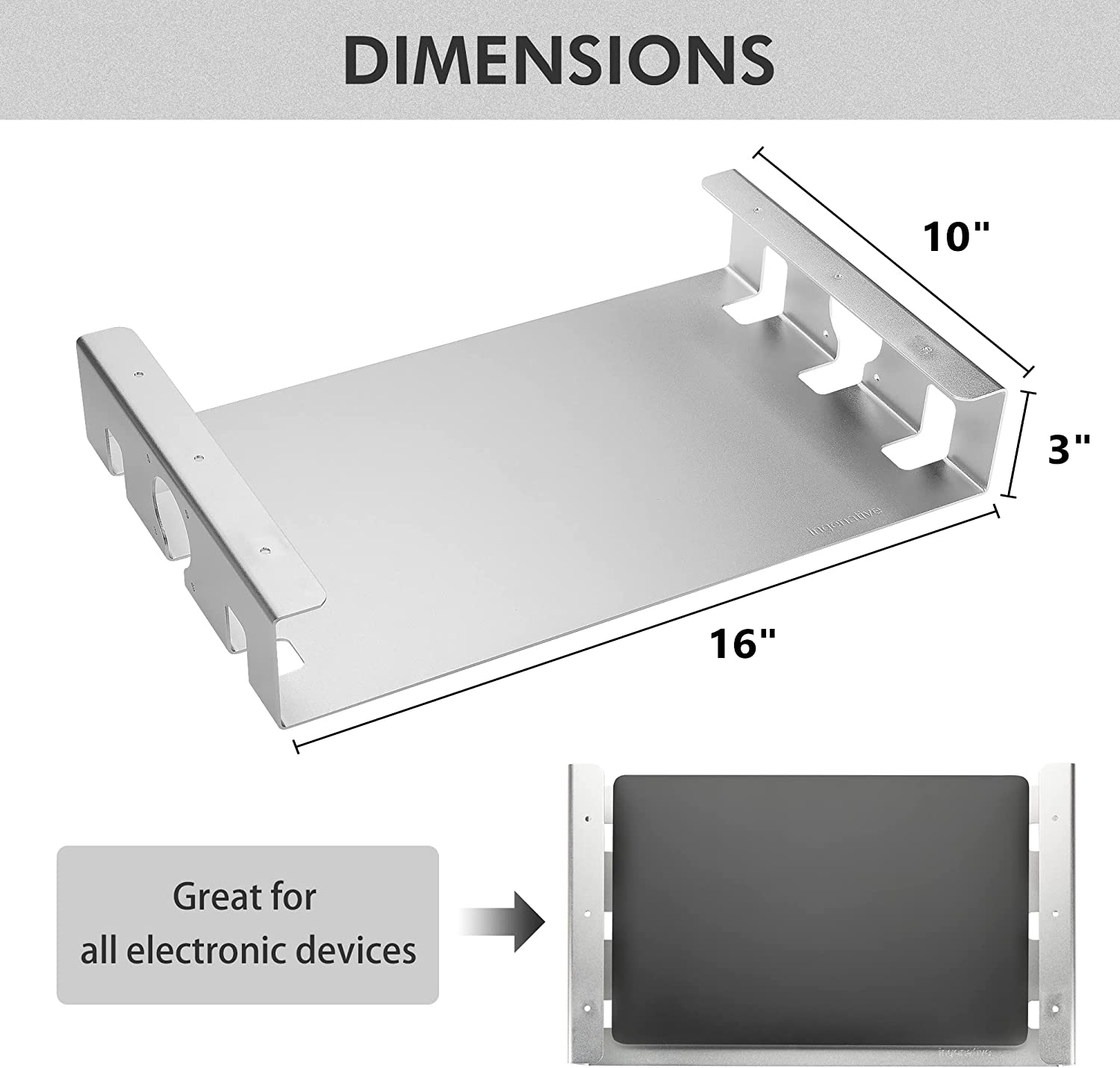 Effortless Organization Under Desk Storage Shelf Drawer Organizer for Sit Stand Desks