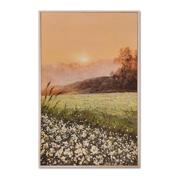Colorful Thick Texture Country Field Landscape Painting Pure Hand-painted