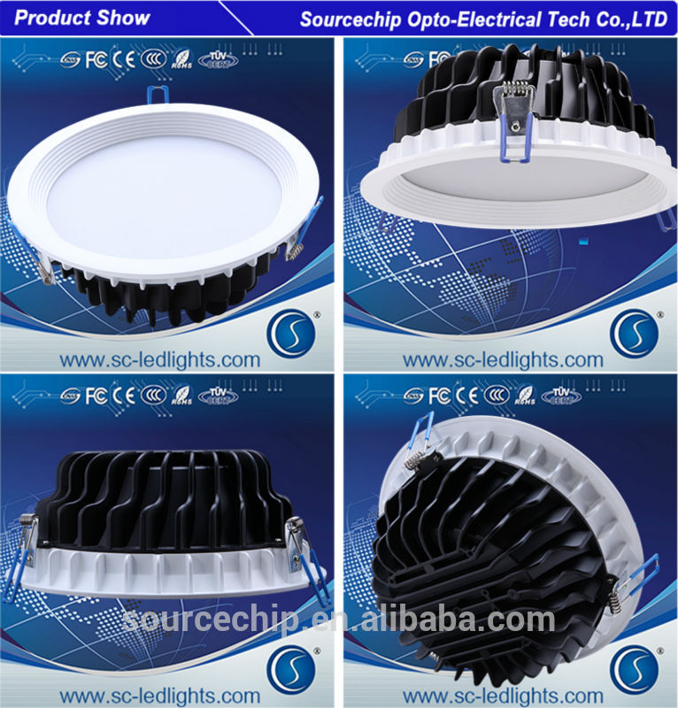 8 inch recessed led down light / 24W LED downlight supply