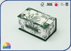 China Hinged Lid Flip Top Cover Floral Design Paper Gift Box For Friend wholesale
