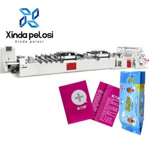 China 100pcs/Min Three Side Sealing Spout Pouch Making Machine For Lap Seal Pouches wholesale