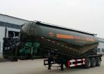 Powder Material Tank Semi Truck Trailer , 48000L Weichai Engine Semi Tractor