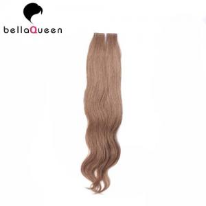 China Full Cuticles Body Wave Dark Brown Tape Hair Extension For Women Full End wholesale