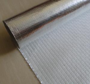 China Fire Retardant Aluminized Fiberglass Fabric ALFW600 With Strong Light Reflection on sale