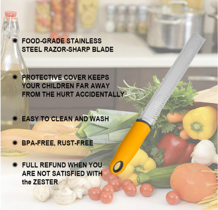 Nonslip Kitchen Gadget Tools Zester Grater 2pcs Multiapplication