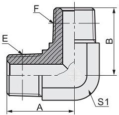 OEM/ODM Factory Supply Hydraulic Tube Fitting 90 Degree Elbow BSPT Male 1t9