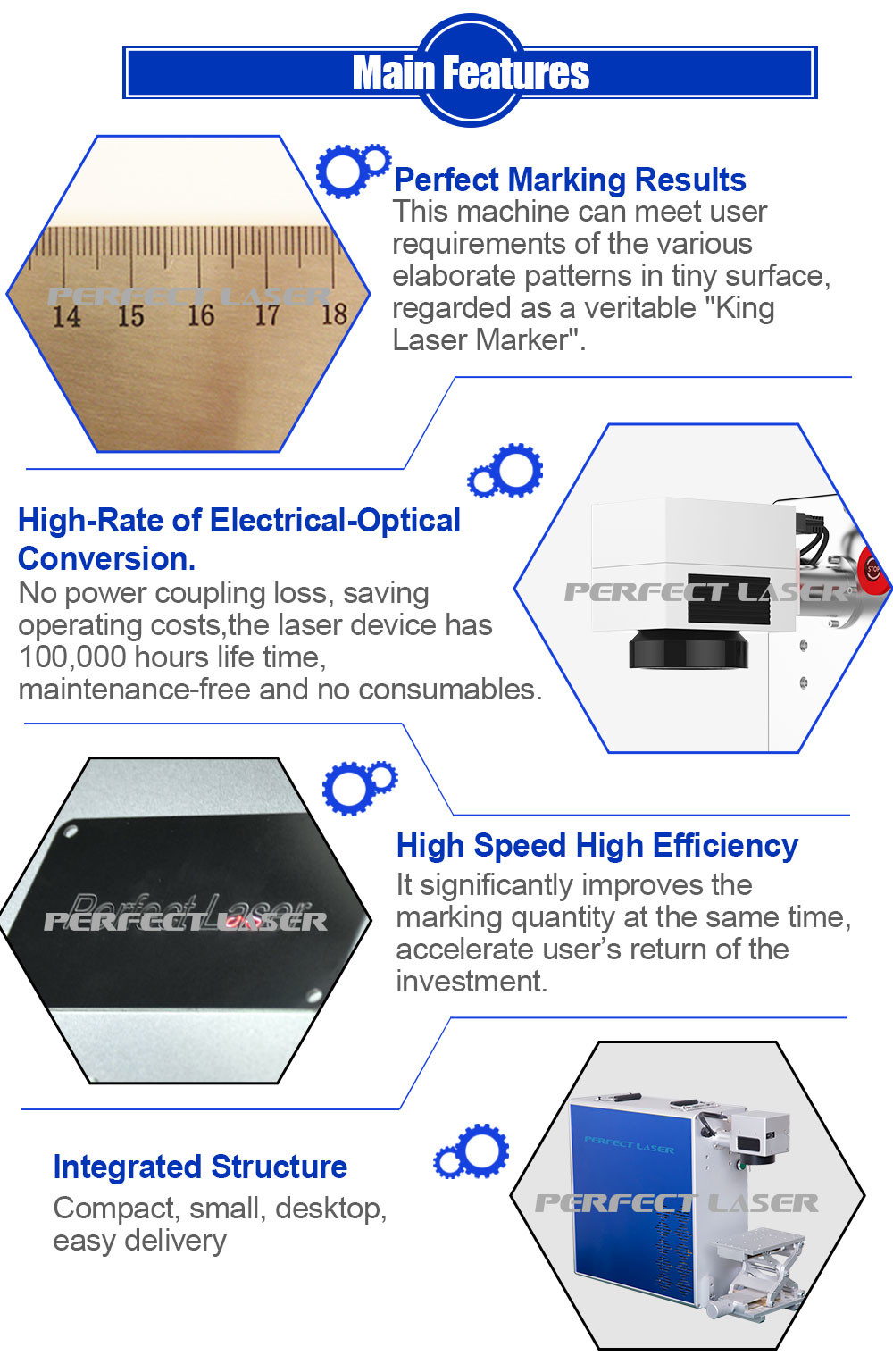 Portable Laser Marking Machine With 3D Working Table For Metal And Nonmetal