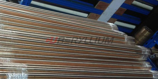 ASTM C17500 Copper Beryllium Rods Bars With High Electrical Thermal Conductivity