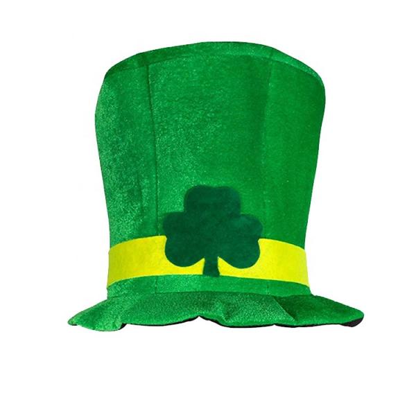 Wholesale Irish Festival Street Hat St. Patrick's Day Shamrock Green Top Hat