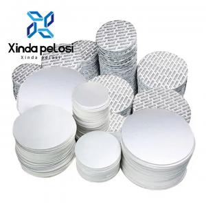China Cap Liners And Seals Foil Seal Liner For Bottle Cap Of Pet Pe Glass Bottle on sale